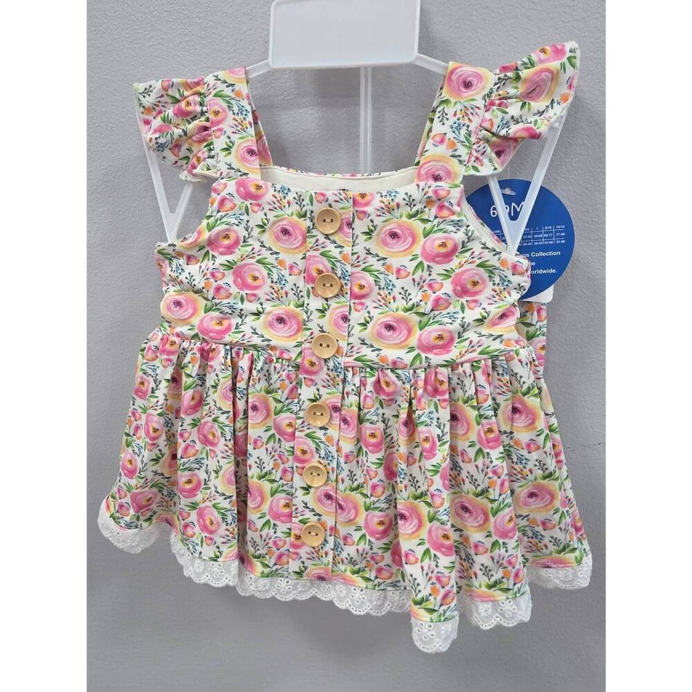 NEW CHARLIES PROJECT girl's georgia two piece set in pink